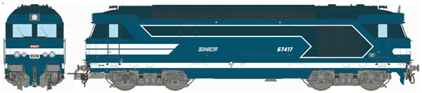 REE Modeles MB-065SAC - French Diesel Locomotive Class BB 67417 of the SNCF Depot BORDEAUX (Sound Decoder)